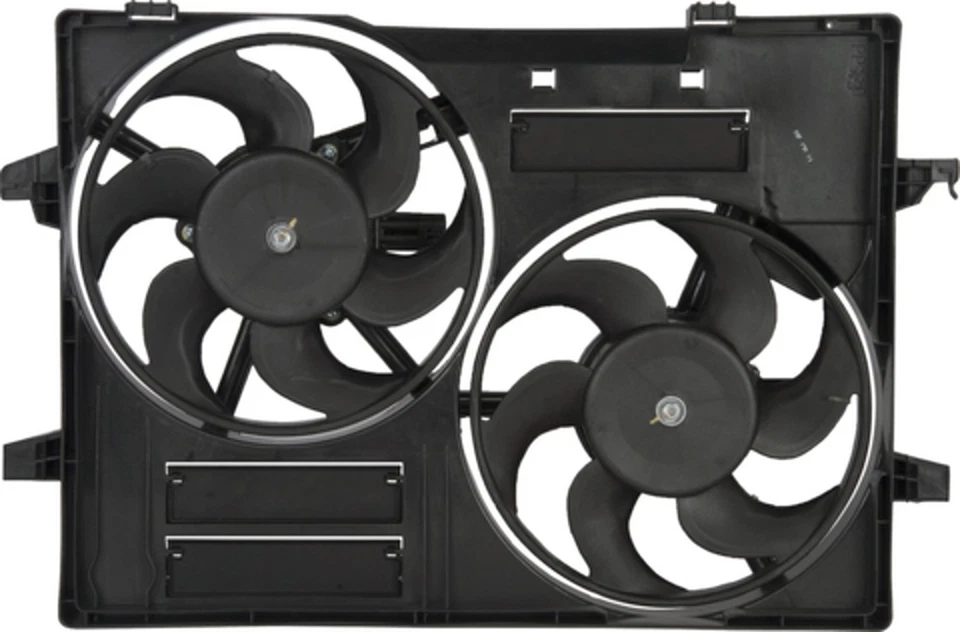 Conjunto duplo de ventilador de radiador e condensador - roda/condição conjunto de ventilador. compatível com 02-08 X-Type - Imagem 3 de 3