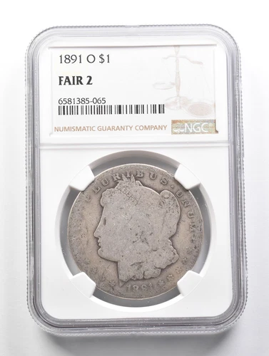 LOWBALL 1891-O Morgan Silver Dollar NGC Low Ball FR2 FR-2 Fair Pocket Piece *630