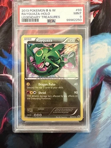 Pokemon Rayquaza Legendary Treasures Holo Rare #93 PSA 9 Mint