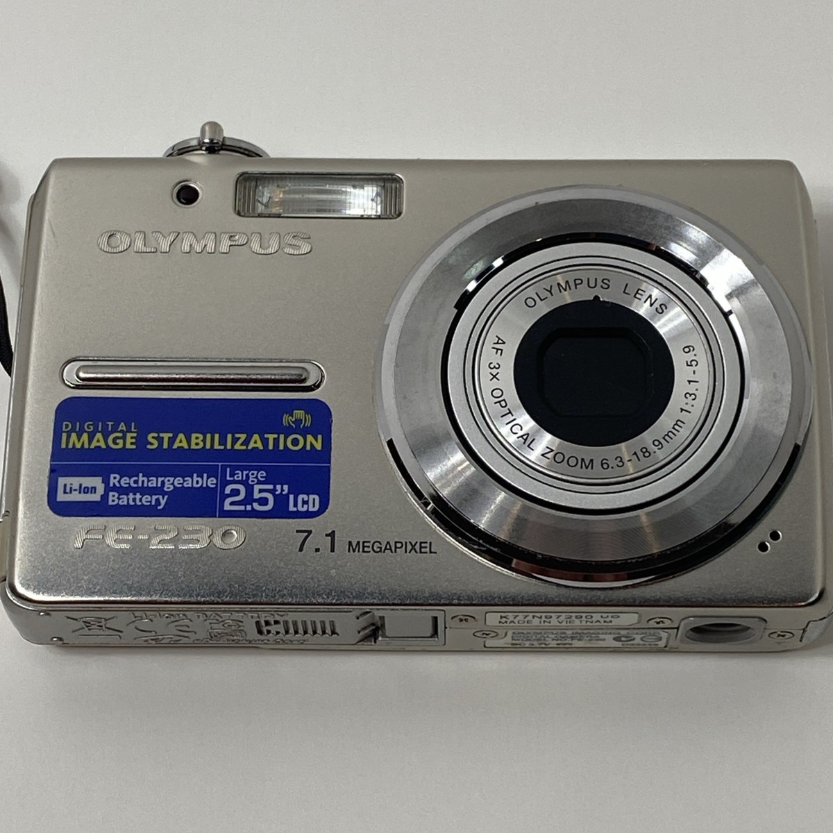 OLYMPUS FE-230 シルバーコンパクト デジタルカメラ動作確認済み Olympus FE FE-230 7.1MP Digital Camera, Silver - Tested | eBay