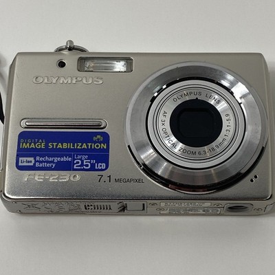 Olympus FE FE-230 7.1MP Digital Camera, Silver - Tested | eBay