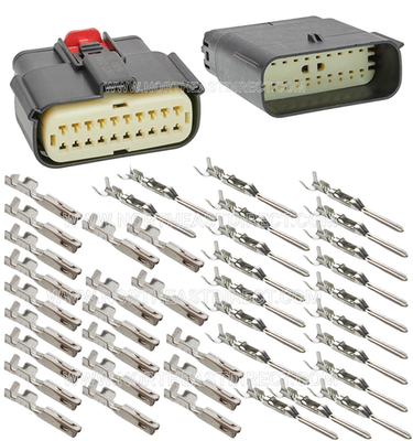 #ad #ad Molex 20 Pin Wire Connector Harley BLACK Waterproof Sealed Kit MX150 with CPA $23.99