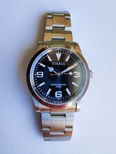 Tisell Explorer 36MM Piano Black Dial Premium Miyota 9015 Excellent Condition