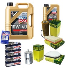 Inspektionspaket 6L LIQUI MOLY 10W-40 Z&uuml;ndkerzen f&uuml;r Mercedes-Benz C-Klasse CLK