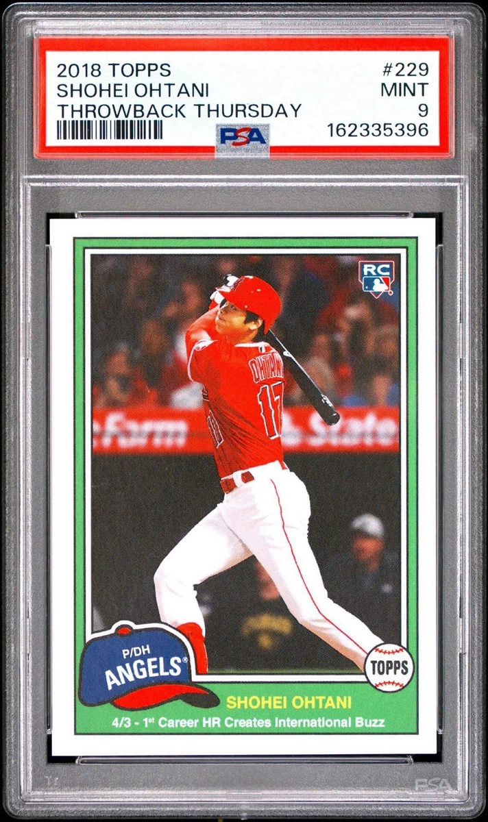 2018 Topps Throwback Thursday #TBT - Shohei Ohtani #229 for sale