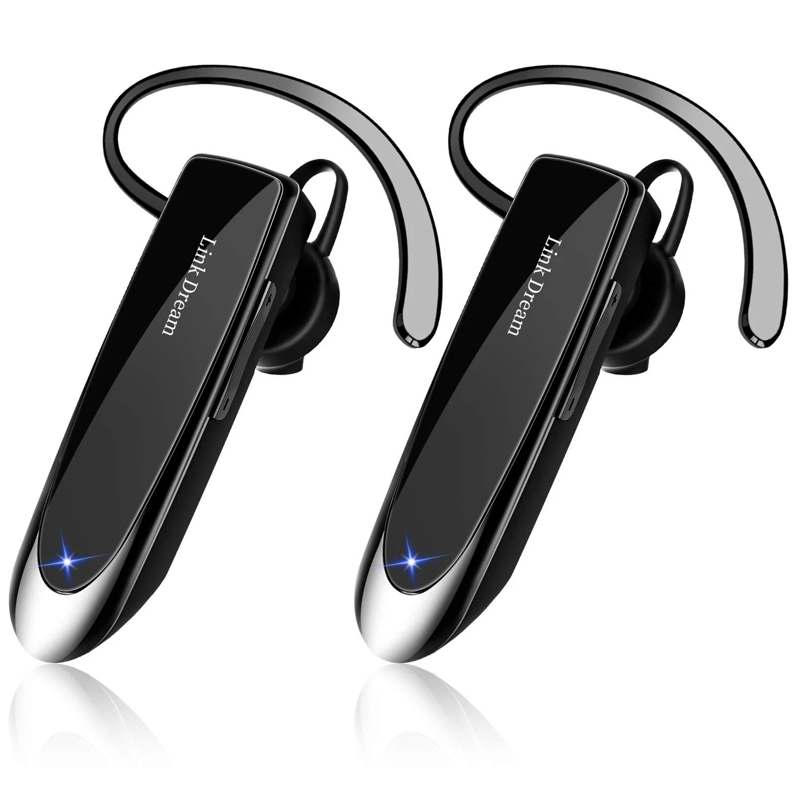 Bluetooth Earpiece for Cell Phone Hands Free Wireless Headset Noise Cancellin...