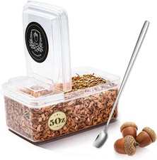 5 Oz Oak Chips for Smoking, Wood Chips for Cocktail Smoker, Flavored Smoker Chip