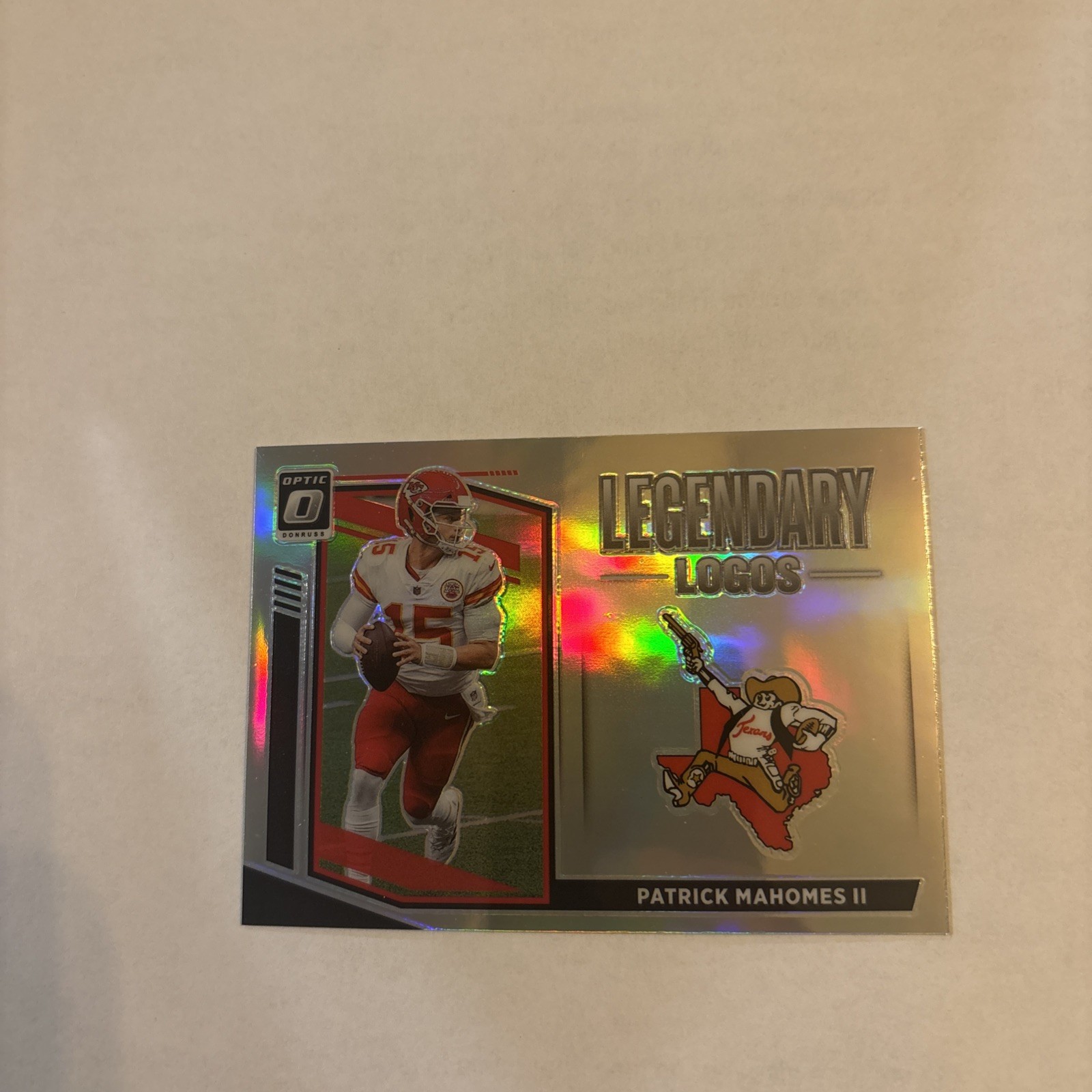 2021 Donruss Optic Patrick Mahomes II Legendary Logos Holo Prizm #LL-10