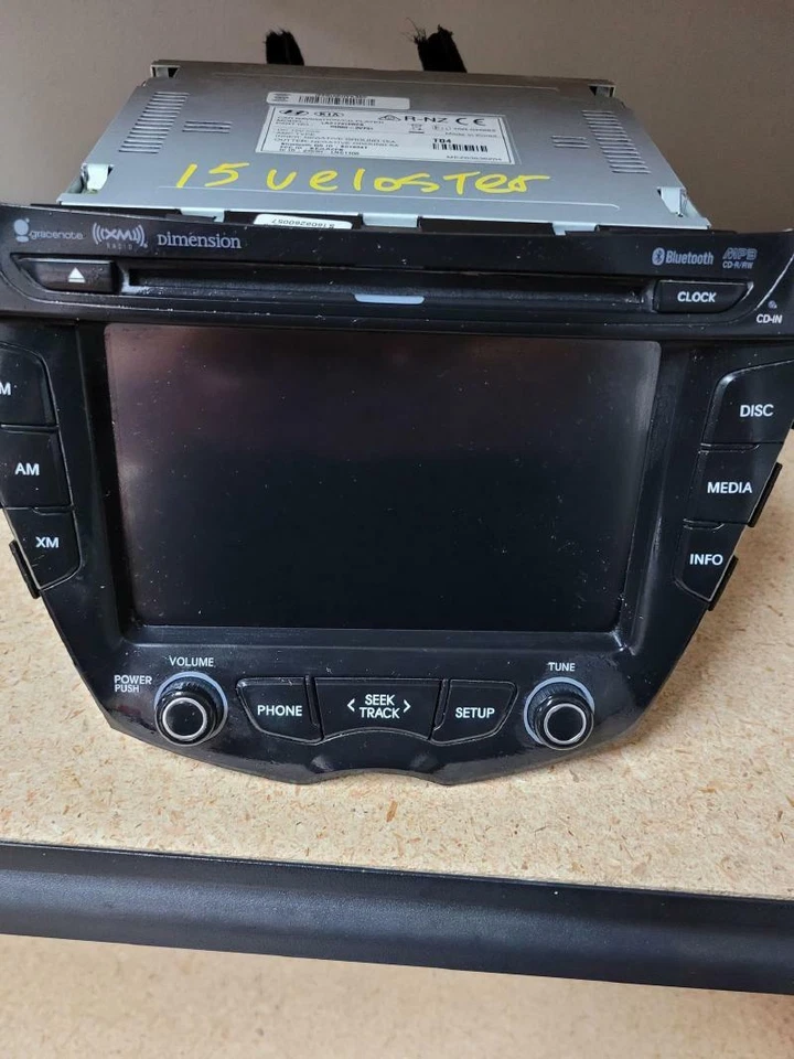 Hyundai Veloster 2012-2015 receptor de radio AM FM CD satélite OEM Foto 2 de 4