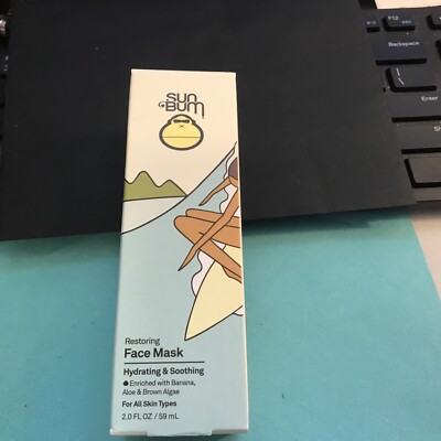 Sun Bum Restoring Face Mask 2 fl oz / 60 ml NIB Sealed Free Ship