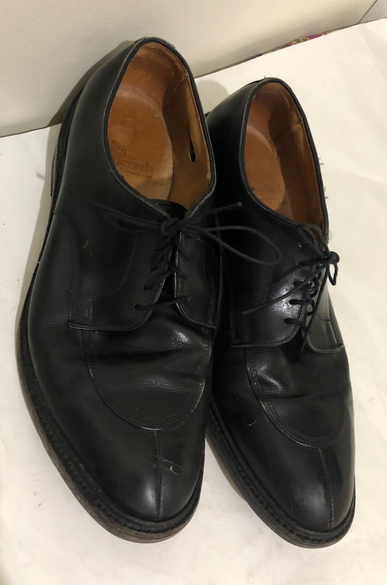 Allen Edmonds Walton Black Leather Dress Shoes Men display picture 2