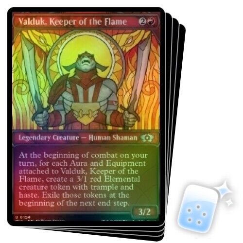 Foil Valduk, Keeper Of The Flame (halo Foil) X4 March Of The Machine Multiverse  - Picture 1 of 1
