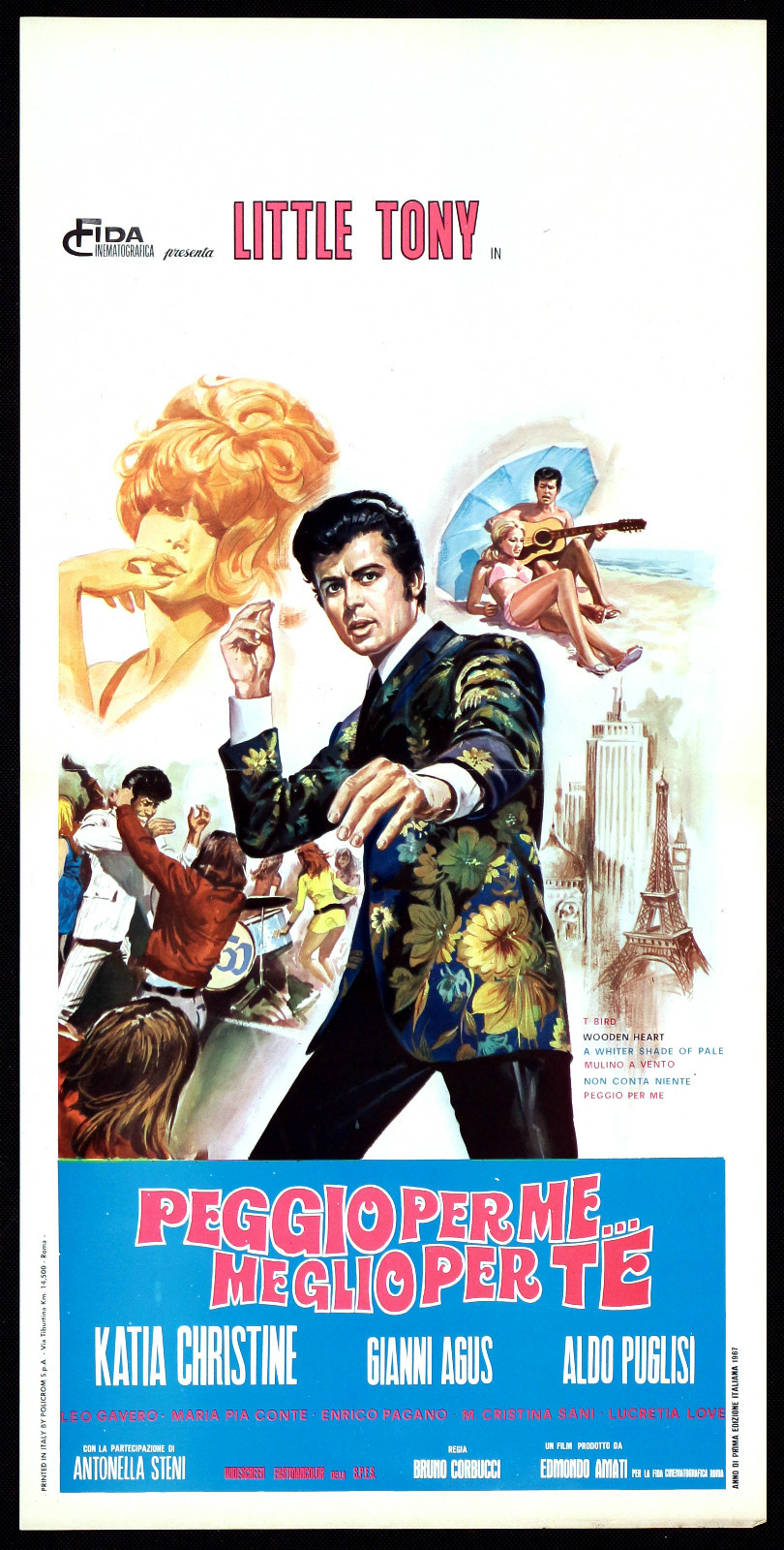 Locandina originale film Peggio per me... meglio per te (1967) - Regia di Bruno Corbucci