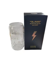 Everyday Dose Ice Coffee Glass Cup w Mushrooms Design - New in Box  GREAT GIFT