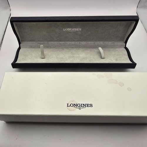 RARE VINTAGE SWISS LONGINES BLUE WATCH BOX REF:601 WITH OUTER & INNER BOXES. - Picture 2 of 19