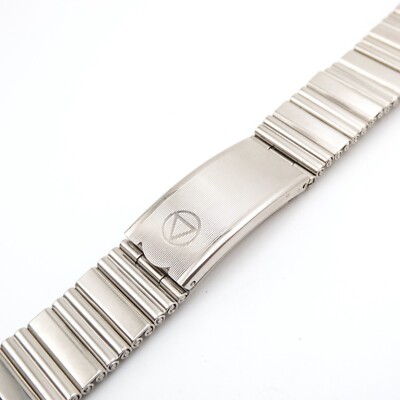 Superb partial NSA style stainless steel wristwatch bracelet with trifold clasp