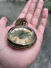 Antique Brass Dial Pocket Watch Superior ship time keeper Titanic Pocket Watch