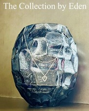 Macy's Necklace- Sterling Silver Cubic Zirconia Open Heart Pendant