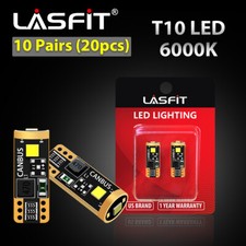 Canbus 20x 168 T10 Led Interior Light Bulbs White Dome Map Door License Plate