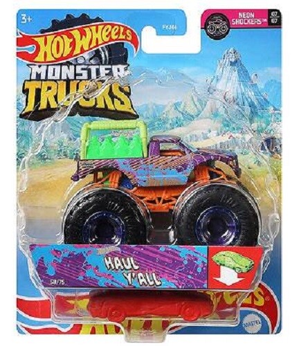 Haul Y'all - Neon Shockers Monster Trucks Hot Wheels Mattel Auto Die-Cast 1:64-image