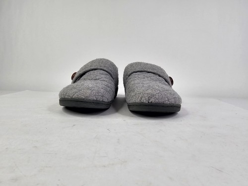 Vionic Jackie Light Gray Quilted Flannel Slipper Shoes Women's 6 Slip On - Picture 3 of 12