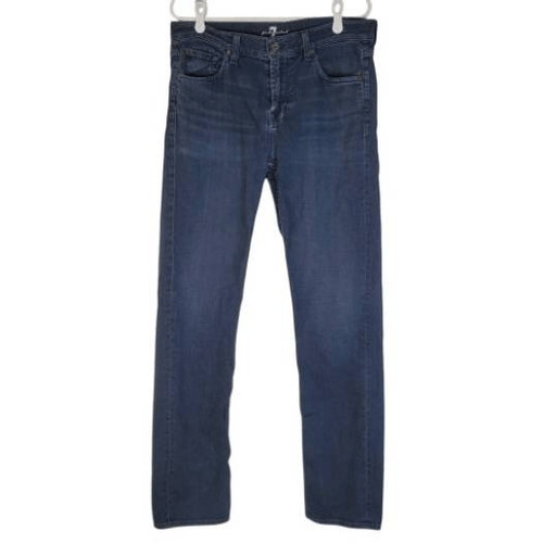 7 For All Mankind, 7 For All Mankind Men’s The Straight Vintage Perennial Dark Wash Jeans 34