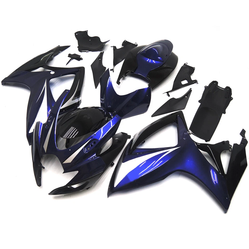 Carrocería de inyección para Suzuki GSXR600 GSXR750 K6 2006 2007 carenados kit de carrocería ABS Foto 2 de 4