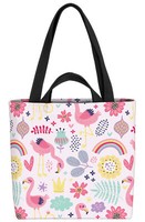 Flamingo Safari Tasche Vogel Regenbogen Kinder Kinderzimmer MäDchen Blumen