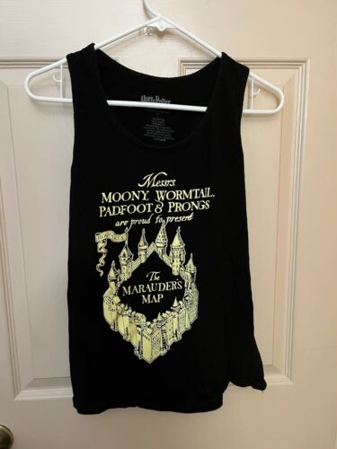 Harry Potter Marauder's Map Size Large Tank Top Warner Brother Pre Owned - Picture 1 of 3