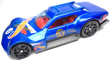 2019 HOT WHEELS DRIFTSTA #3 BLUE 1:64 DIECAST 2 3/4" RACE CAR W RED WHITE & GOLD