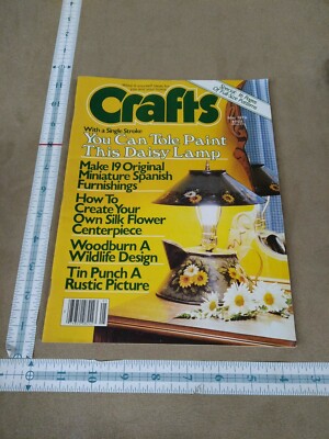 Craft s May 1979 Tole Paint, Create Silk Flower Centerpiece, Pom Pom Panda