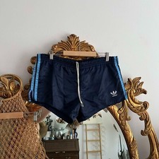 Adidas Nylon Shorts Glanz Vintage Retro West Germany