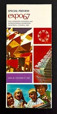 1967 Canadian Universal International Exhibition Expo 67 Vintage Travel Brochure
