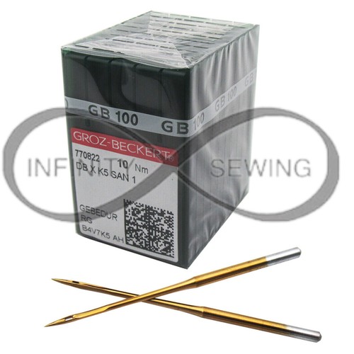 Buy GROZ BECKERT GEBEDUR titanium coated industrial sewing needles DPX17 135X17 size 90/14 in UK
