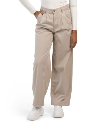 LEVIS High Rise Pleated Baggy Trousers Wide Leg Relaxed Chinos Pants *27W x  30L