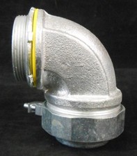 COOPER CROUSE-HINDS 90 DEGREE CONDUIT CONNECTOR, LTK20090, 2" CONDUIT