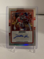 Jaden Hicks Panini 2025 Prizm Significant Signatures Auto Kansas City Chiefs