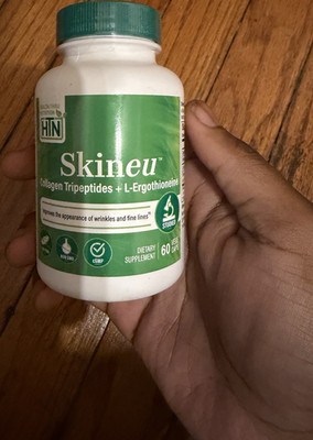 Health Thru Nutrition Skineu Collagen Tripeptides L-Ergothioneine Capsules 60 Ct
