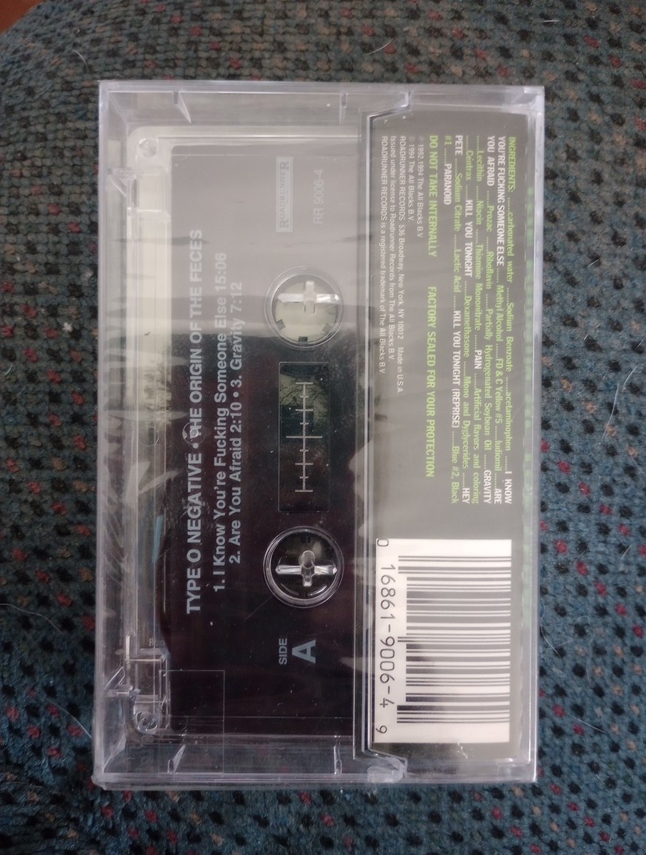 The Origin of the Feces by Type O Negative (Cassette, Sep-2001