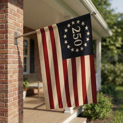 USA 250th Birthday Betsy Ross Flag, 250th Celebration Home Yard Gift Decor