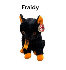 Ty Beanie Buddy Fraidy Halloween Cat MWMT