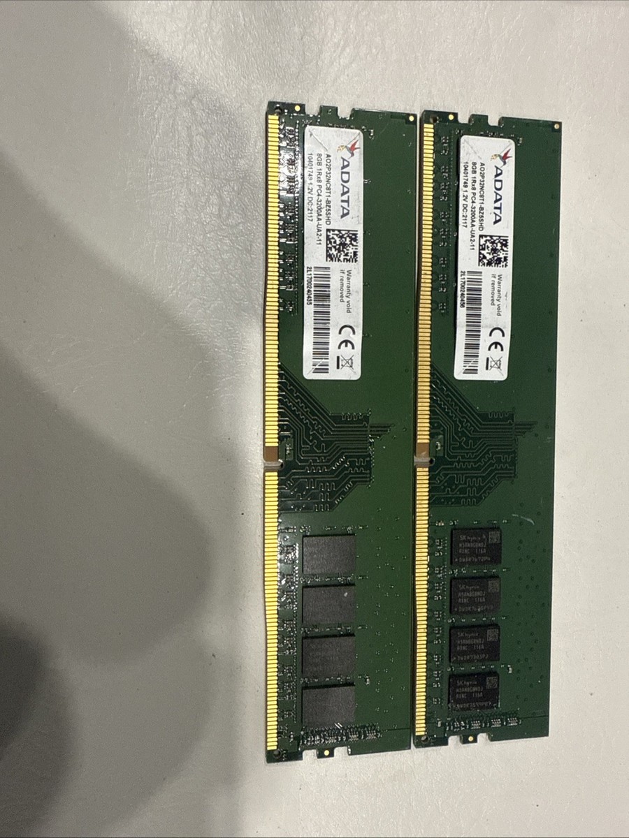 ADATA 2 STICKS OF 8G 1RX8 PC4-3200AA-UA2-11 | eBay