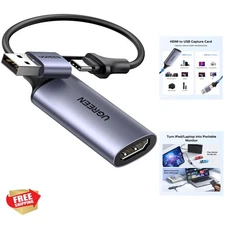 USB-A & USB-C Video Capture Card - Real-time 1080P Streaming for All Devices