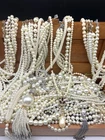 2 LBS WEARABLE Beaded Faux Pearl Necklaces Costume Jewelry Lot Mystery Vintage