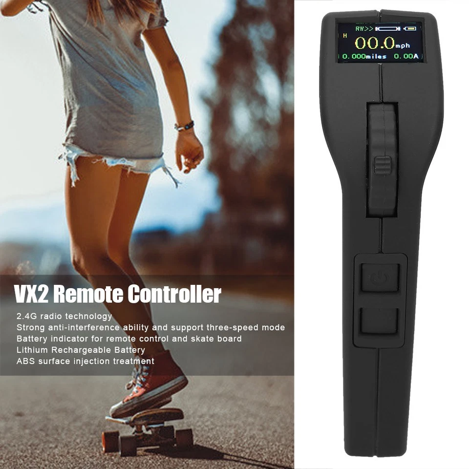 Remote Controller 2.4Ghz VX2 For DIY Electric Skate Board Speed Wireless Con HLF - Image 3 of 4