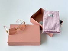 MIU MIU MU 54YS Pale Gold Pink Sunglasses Women 68-15-120mm