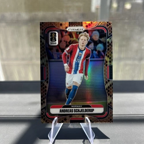 2026 Panini Prizm FIFA World Cup Andreas Schjelderup Norway #335 Rattlesnake SSP