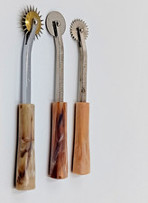 Lot 3 Used  Vintage Dritz Seamstress Tracing Wheels Bakelight Handles