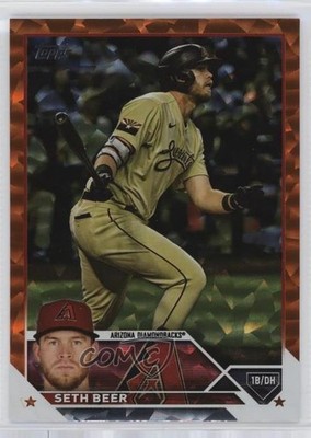 2023 Topps Series 1 Orange Foil /299 Seth Beer #105 ut4