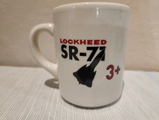 Vintage (Early 80s) Lockheed "Skunk Works" SR-71 "Blackbird" Mach 3+ Mug